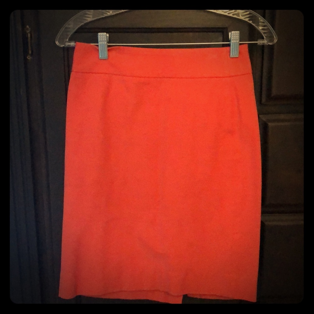 Banana Republic orange pencil skirt Size Petite 0